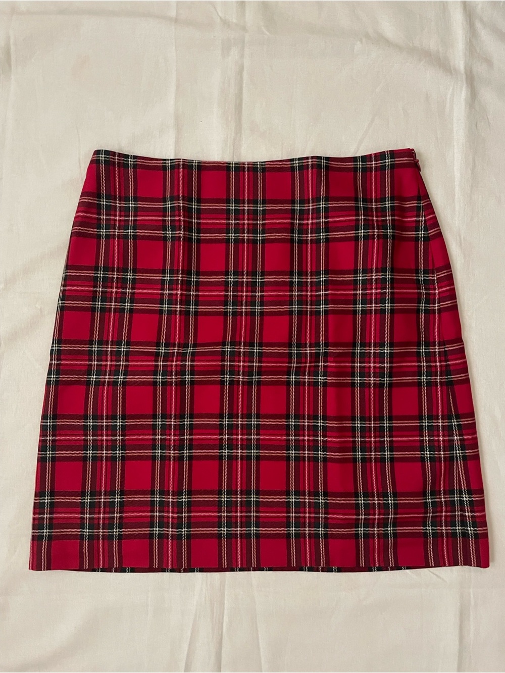 Talbots Red Plaid tartan mini skirt